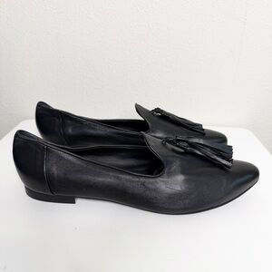 Italeau Black Tassel Loafers Women’s Size 44